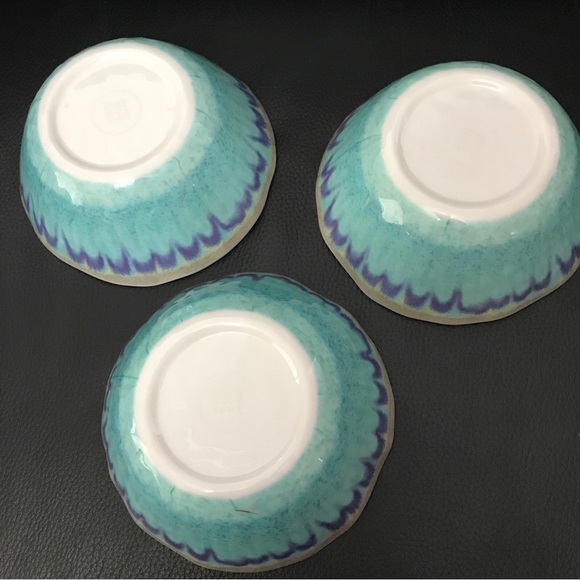 222 Fifth melamine bowl Set of 3 6,5”x 2,5” blue marine - Picture 2 of 5